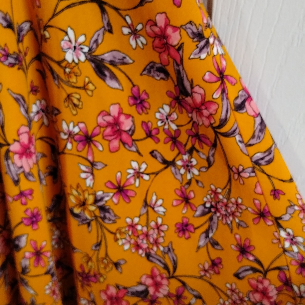 Nanette Lepore shirt dress sleeveless pin tuk floral pleated size 4 good conditi - Picture 5 of 11